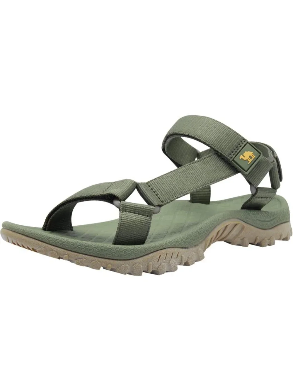 Men's Army Green Comfortable Athletic Hiking Sport Sandals Outdoor Beach Shoes